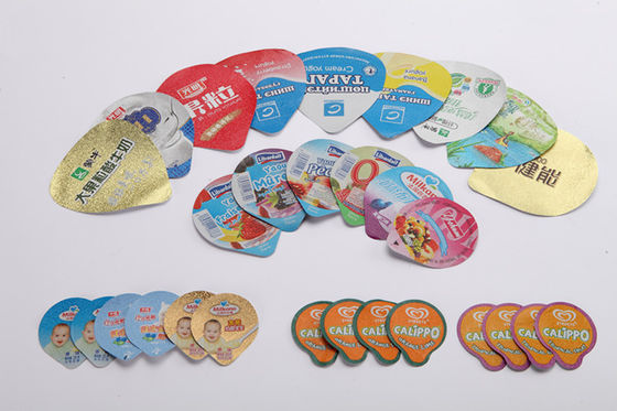 Couvercles découpés avec des matrices par laque thermoscellés pour l'impression de couleurs des laitages 8