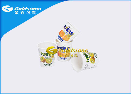 Le yaourt en plastique jetable incassable met en forme de tasse la couche multi/feuille à une seule couche