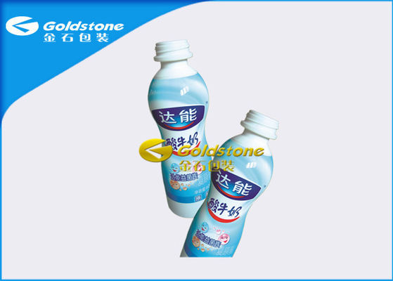 Tasses écologiques/bouteilles de yaourt de conditionnement en plastique blanches/bleu coloré