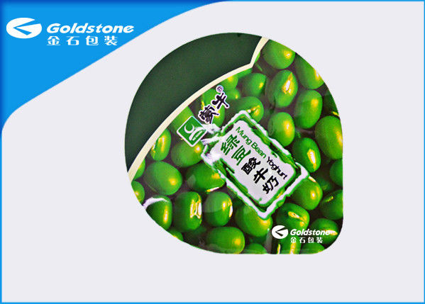 Couleur adaptée aux besoins du client par film de cachetage de boisson de couvercle de papier aluminium de yaourt de soudure à chaud